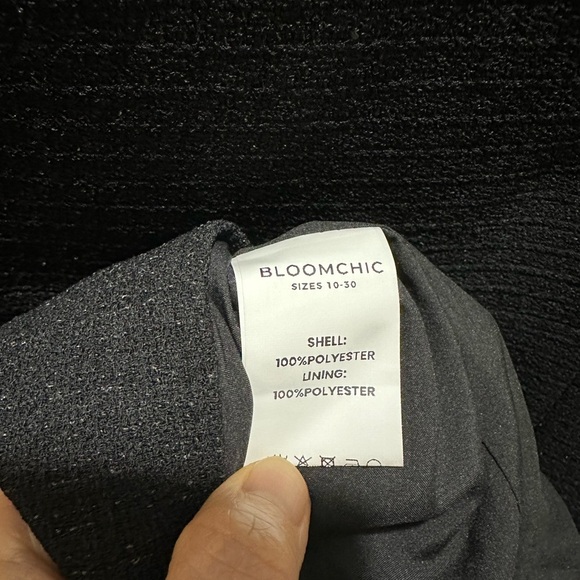 BloomChic Solid Open Front Blazer XL us 14-16 - Picture 6 of 6